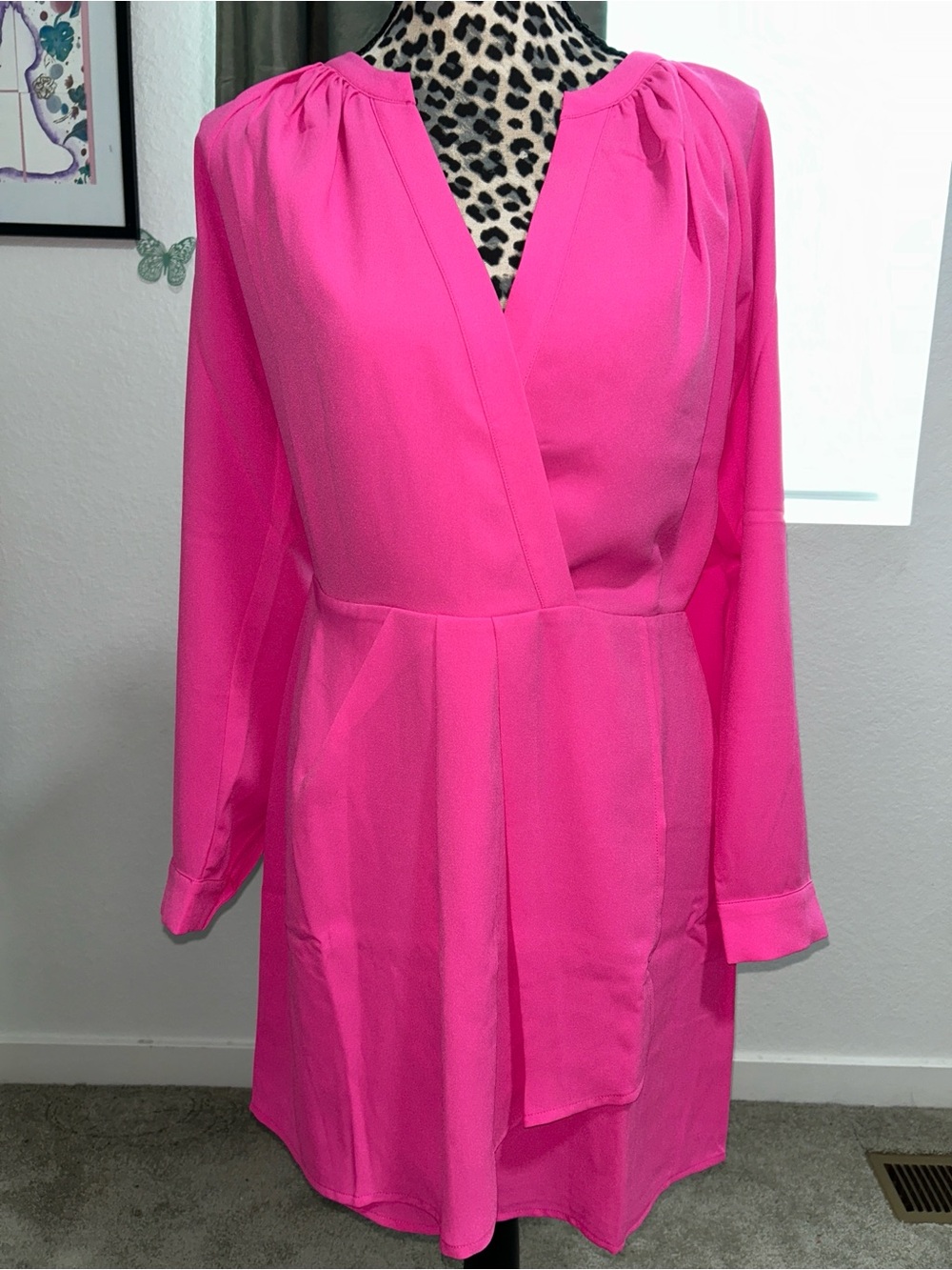 Adelyn Rae faux wrap dress